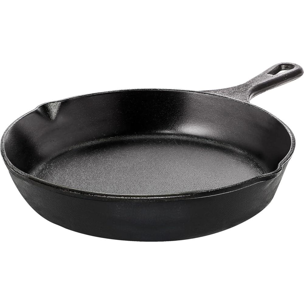 image:imageUtopia Kitchen Cast Iron Frying Pan 1025 Inch Cast Iron Chefs Pan Pre Seasoned Skillet Safe Grill Cookware for Indoor amp Outdoor Use BlackBlack