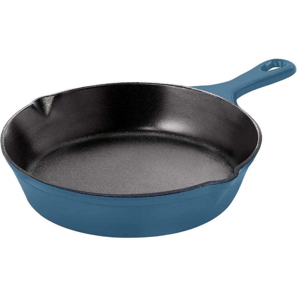 image:imageUtopia Kitchen Cast Iron Frying Pan 1025 Inch Cast Iron Chefs Pan Pre Seasoned Skillet Safe Grill Cookware for Indoor amp Outdoor Use BlackTeal