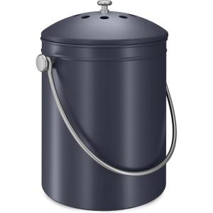 image:imageUtopia Kitchen Compost Bin for Kitchen Countertop 13 Gallon Compost Bucket for Kitchen with Lid Includes 1 Spare Charcoal Filter WhiteGray