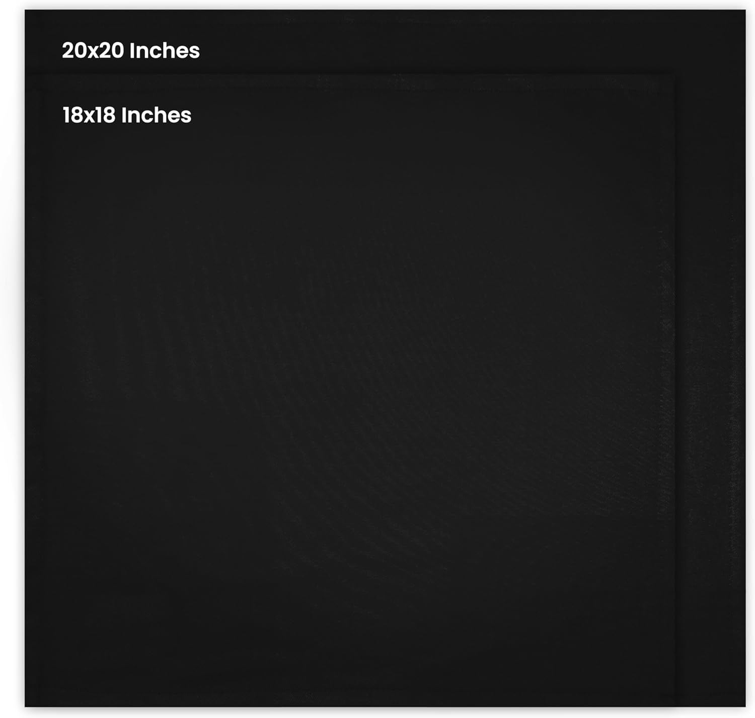 image:imageUtopia Kitchen Black Cloth Napkins 12 Pack 18x18 Inch Absorbent Cotton Blend Washable and Reusable for Dinner Restaurant Lunch Wedding and HotelBlack