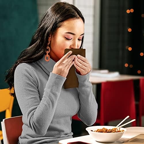 image:imageUtopia Kitchen Black Cloth Napkins 12 Pack 18x18 Inch Absorbent Cotton Blend Washable and Reusable for Dinner Restaurant Lunch Wedding and HotelChocolate