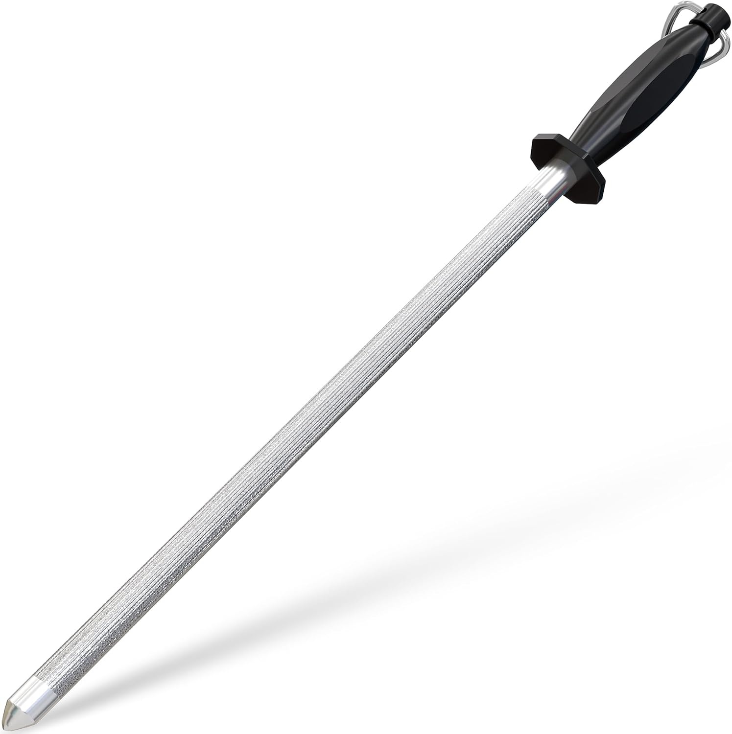 image:imageUtopia Kitchen 10 Inch Honing Steel Knife Sharpening Steel Sharpening Rod BlackBlack