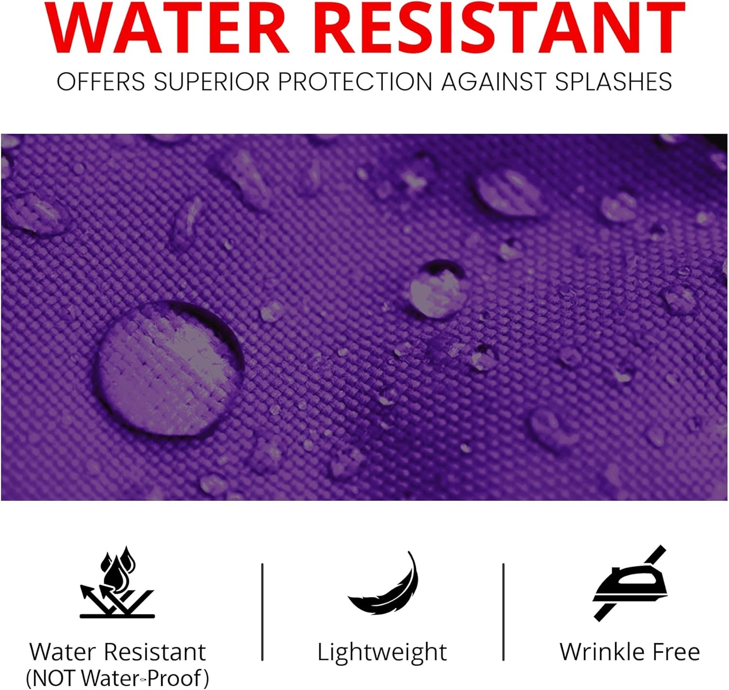 image:imageUtopia Kitchen 2 Pack Bib Apron Adjustable with 2 Pockets Water and Oil Resistant Cooking Kitchen Chef Apron for Women MenPurple
