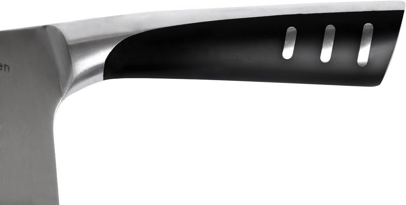 image:imageUtopia Kitchen 7 inch Cleaver Knife Stainless Steel Chef Butcher Knives for Meat Vegetable Multipurpose Kitchen Chef Knife Chopping BoneBlack