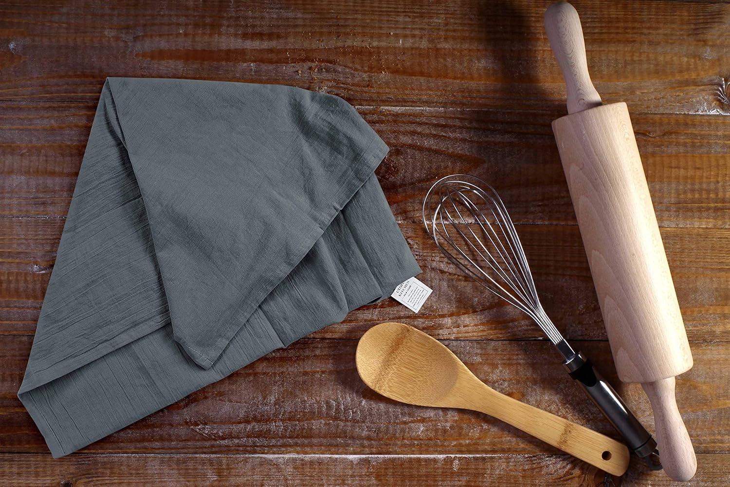 image:imageUtopia Kitchen Light Grey Flour Sack Towels 12 Pack 28 x 28 Inch 100 Cotton Tea Towels for Cleaning amp Drying Highly Absorbent Kitchen Dish ClothLight Grey