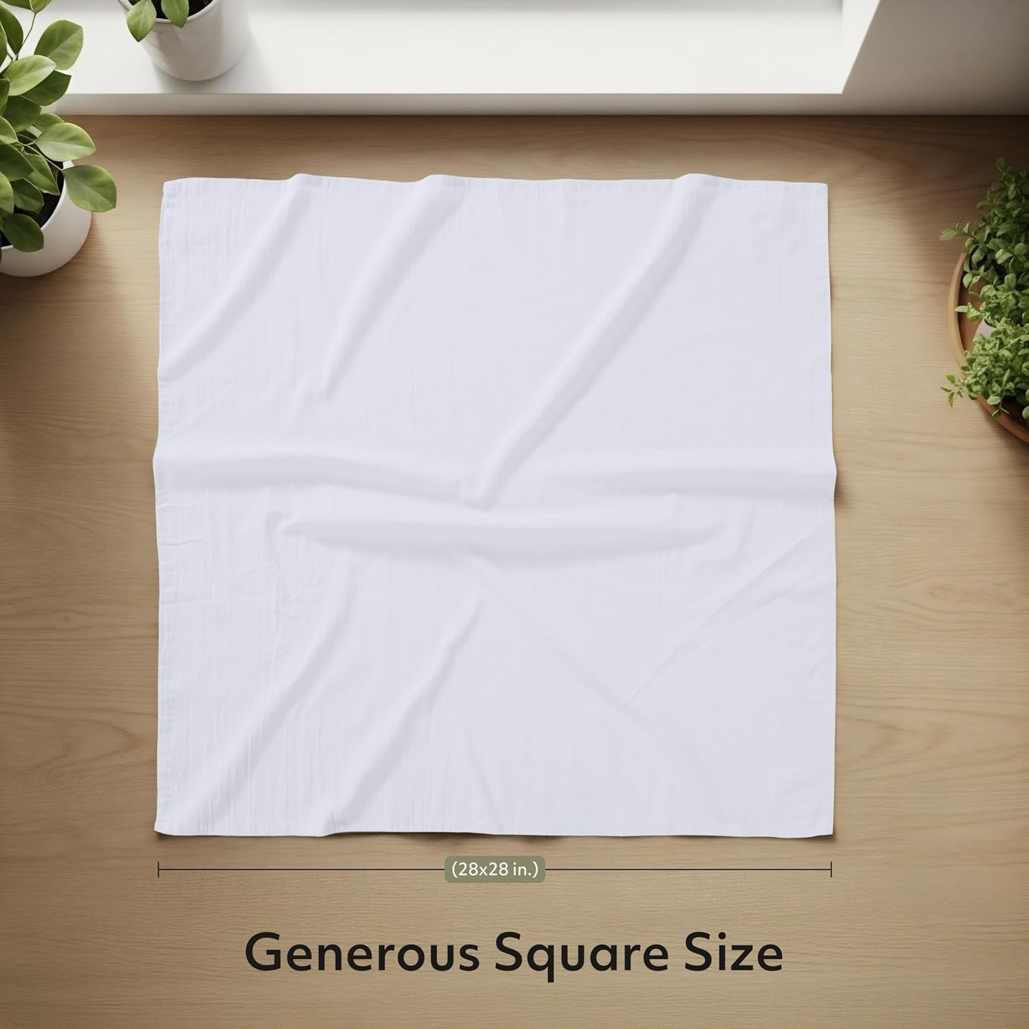 image:imageUtopia Kitchen Light Grey Flour Sack Towels 12 Pack 28 x 28 Inch 100 Cotton Tea Towels for Cleaning amp Drying Highly Absorbent Kitchen Dish ClothWhite