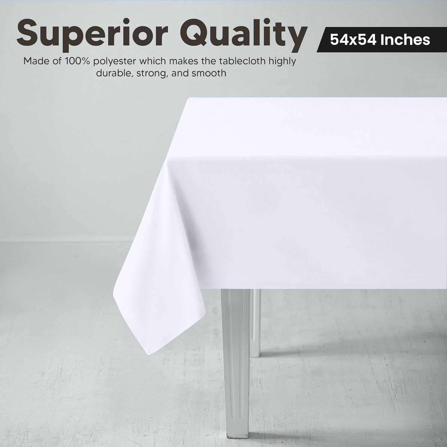 image:imageUtopia Kitchen Rectangle Table Cloth 1 Pack Tablecloth Machine Washable Polyester Table Cover for Dining Buffet Parties Picnics Events Weddings and Restaurants 52x70 Inches BlackWhite