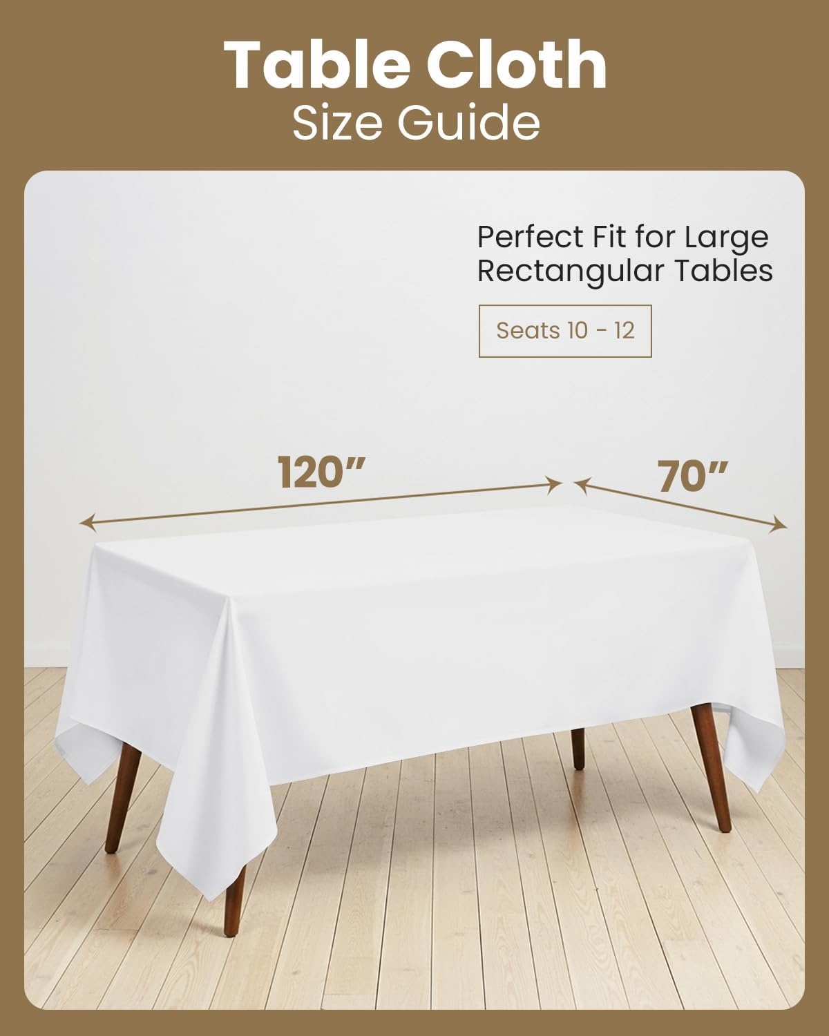 image:imageUtopia Kitchen Rectangle Table Cloth 1 Pack Tablecloth Machine Washable Polyester Table Cover for Dining Buffet Parties Picnics Events Weddings and Restaurants 52x70 Inches BlackWhite