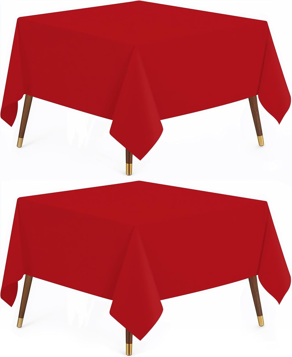 image:imageUtopia Kitchen Rectangle Table Cloth 1 Pack Tablecloth Machine Washable Polyester Table Cover for Dining Buffet Parties Picnics Events Weddings and Restaurants 52x70 Inches BlackRed