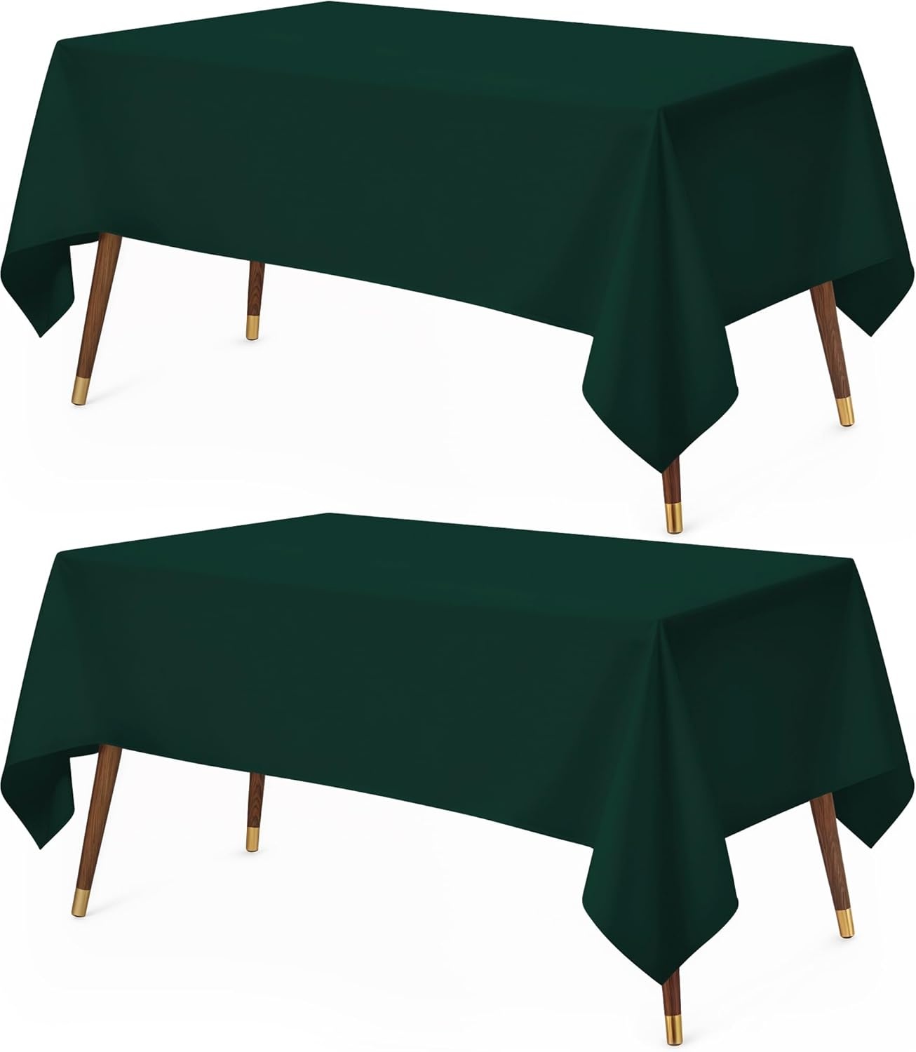 image:imageUtopia Kitchen Rectangle Table Cloth 1 Pack Tablecloth Machine Washable Polyester Table Cover for Dining Buffet Parties Picnics Events Weddings and Restaurants 52x70 Inches BlackHunter Green