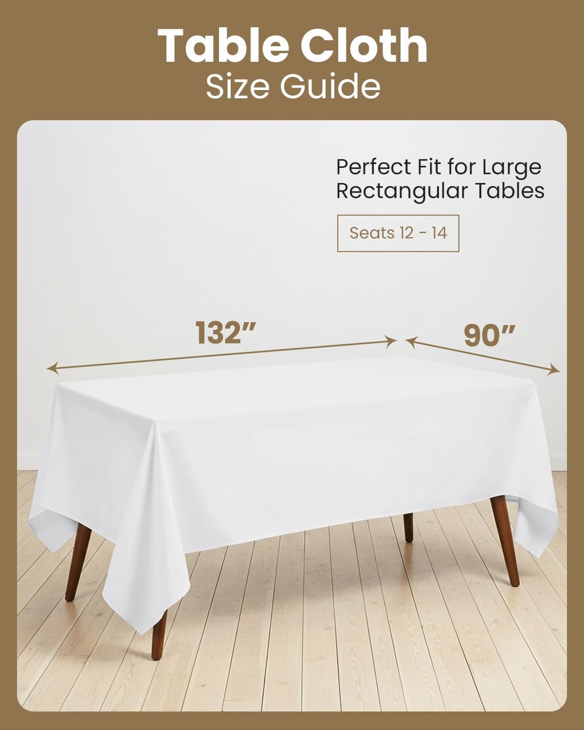 image:imageUtopia Kitchen Rectangle Table Cloth 1 Pack Tablecloth Machine Washable Polyester Table Cover for Dining Buffet Parties Picnics Events Weddings and Restaurants 52x70 Inches BlackWhite