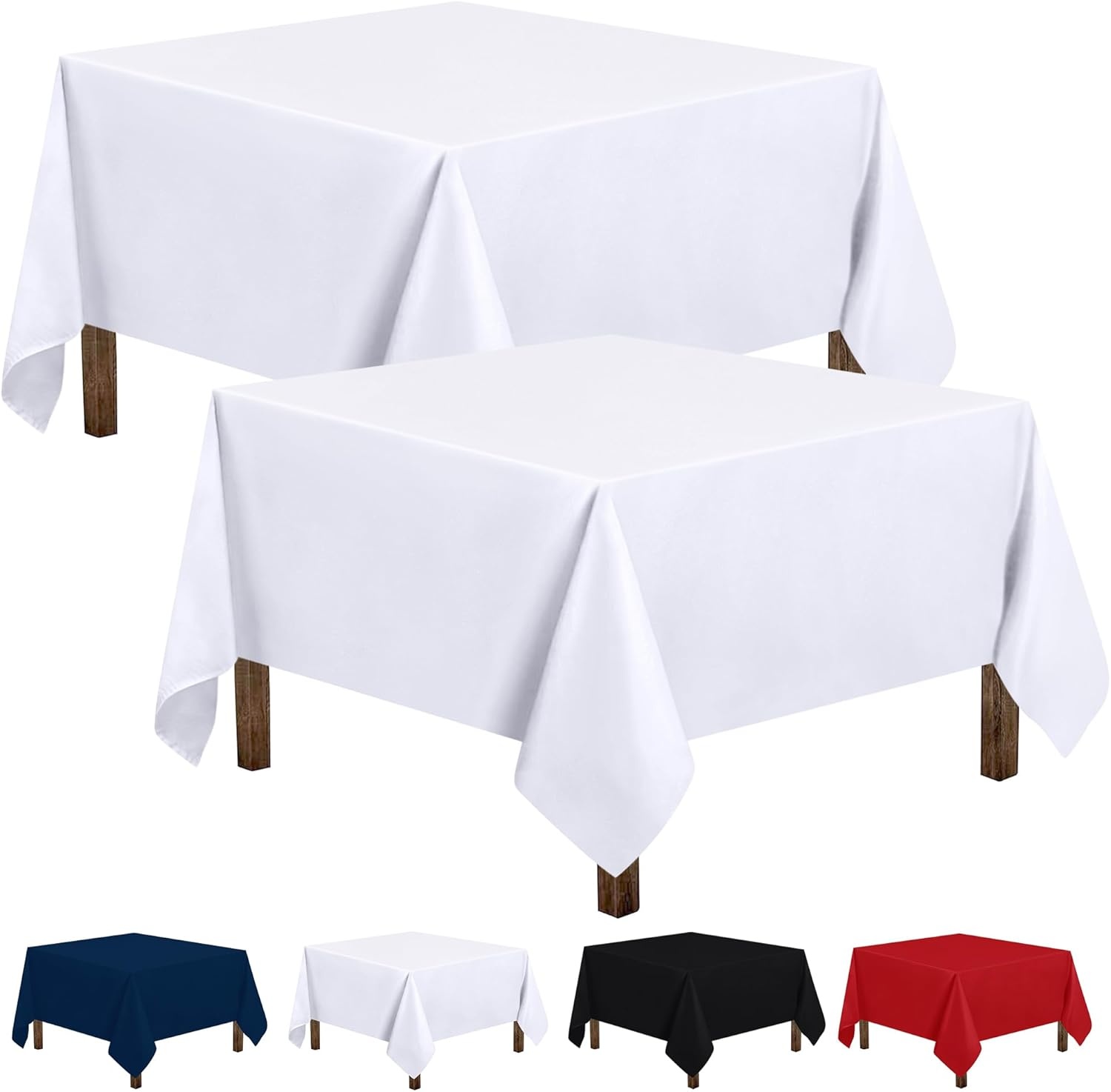 image:imageUtopia Kitchen Rectangle Table Cloth 1 Pack Tablecloth Machine Washable Polyester Table Cover for Dining Buffet Parties Picnics Events Weddings and Restaurants 52x70 Inches BlackWhite