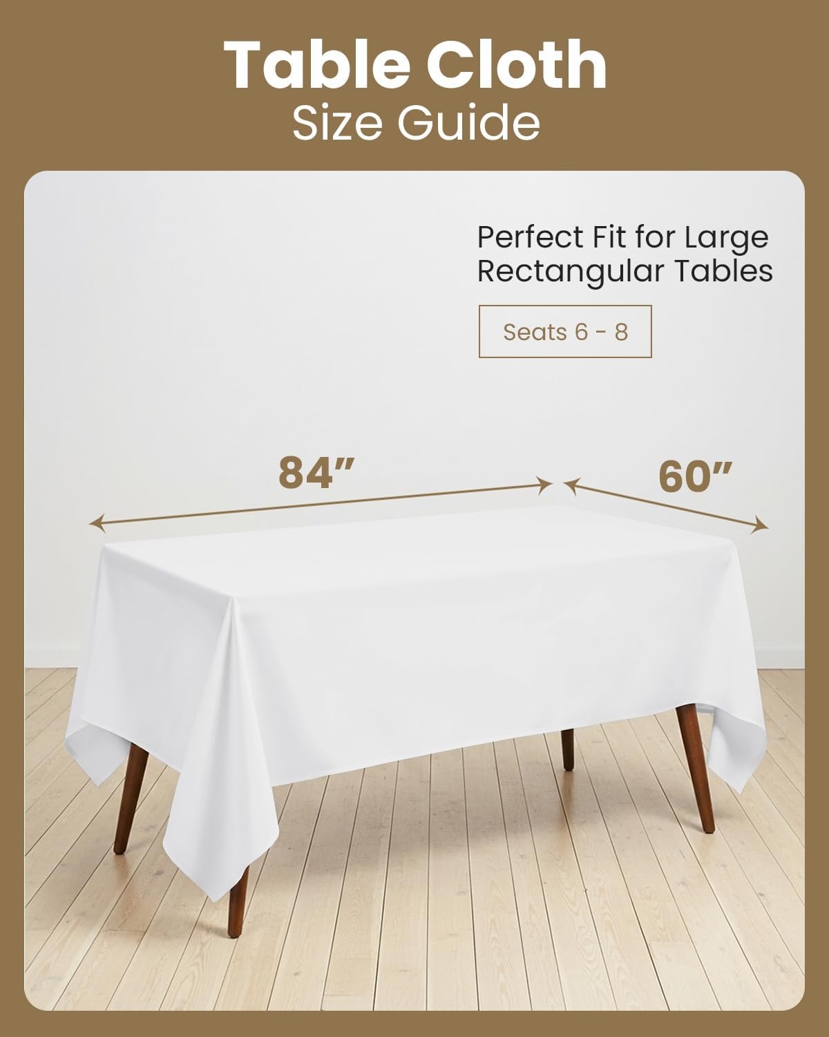 image:imageUtopia Kitchen Rectangle Table Cloth 1 Pack Tablecloth Machine Washable Polyester Table Cover for Dining Buffet Parties Picnics Events Weddings and Restaurants 52x70 Inches BlackWhite