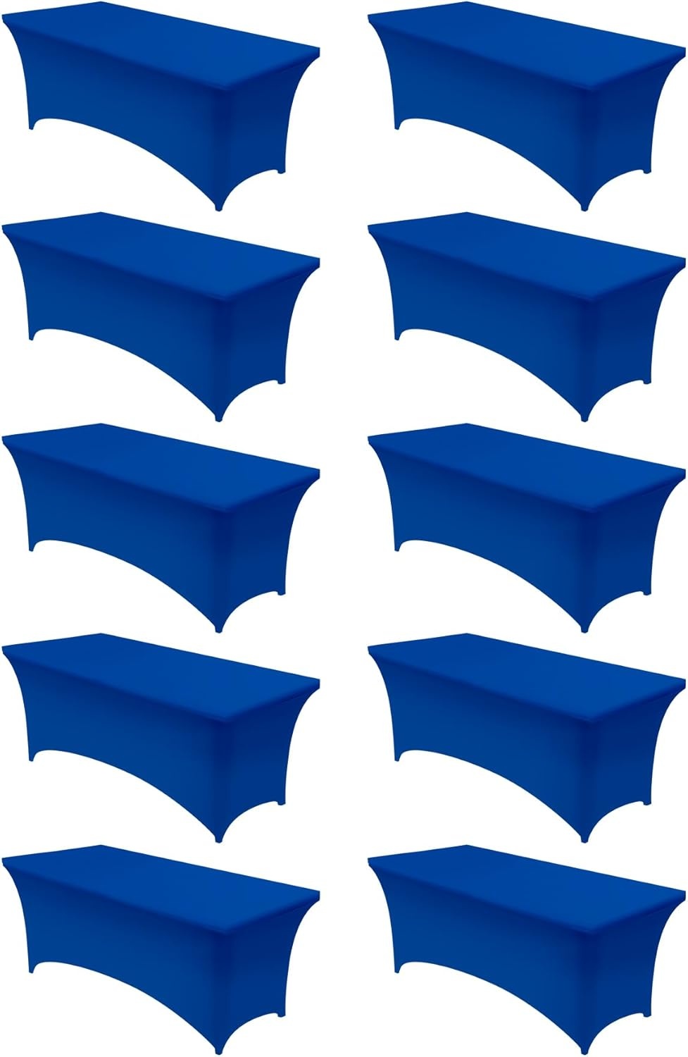image:imageUtopia Kitchen Spandex Tablecloth 1 Pack 4FT Black Tight Fitted Washable and Wrinkle Resistant Stretch Rectangular Patio Table Cover for Event Wedding Banquet amp Parties 48Lx30Wx30H InchRoyal Blue