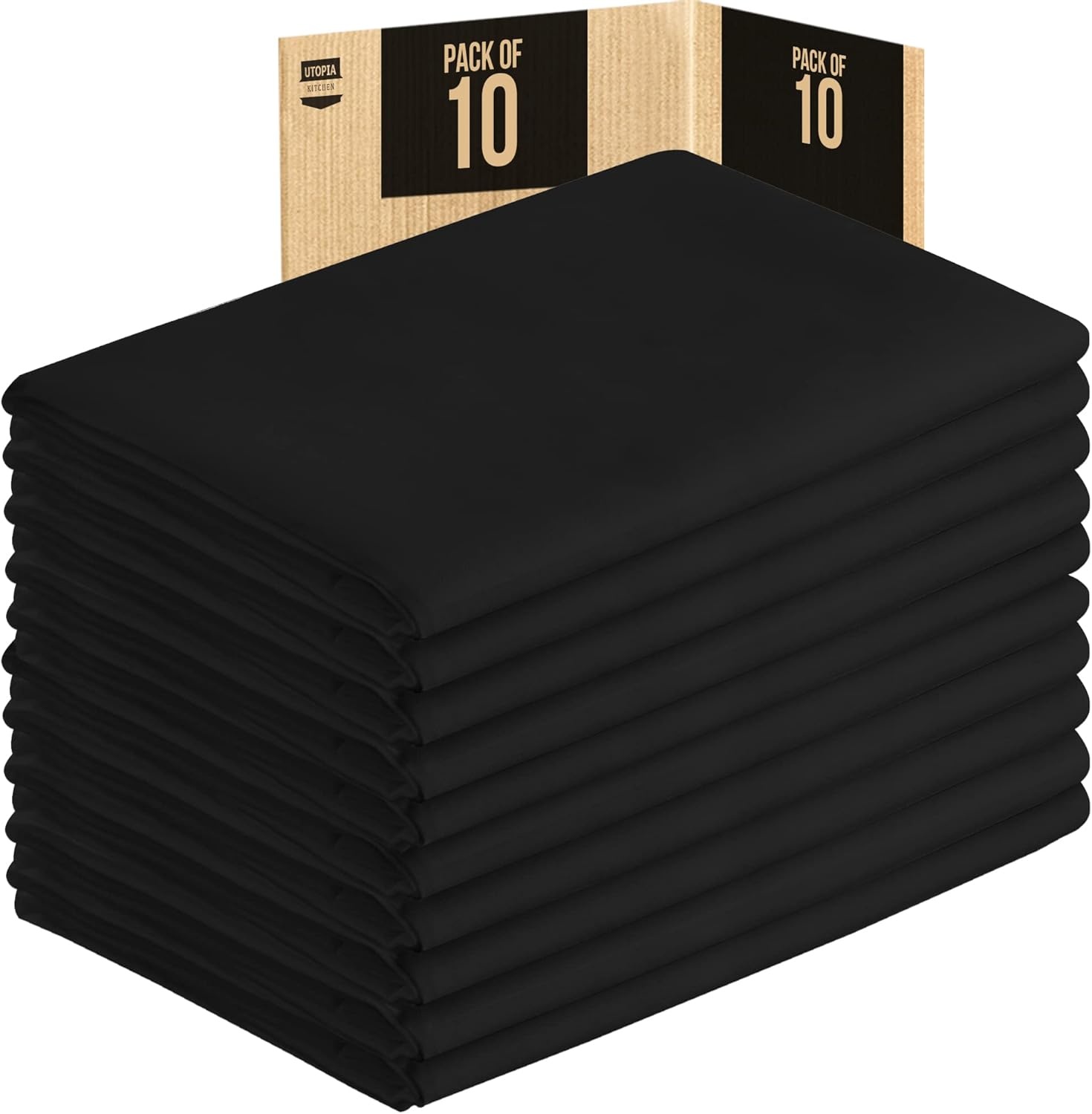 image:imageUtopia Kitchen Spandex Tablecloth 1 Pack 4FT Black Tight Fitted Washable and Wrinkle Resistant Stretch Rectangular Patio Table Cover for Event Wedding Banquet amp Parties 48Lx30Wx30H InchBlack