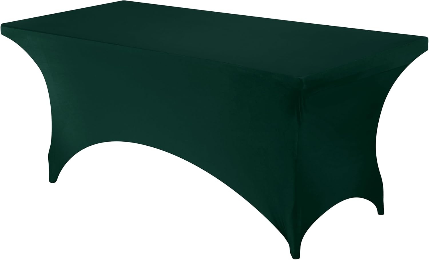 image:imageUtopia Kitchen Spandex Tablecloth 1 Pack 4FT Black Tight Fitted Washable and Wrinkle Resistant Stretch Rectangular Patio Table Cover for Event Wedding Banquet amp Parties 48Lx30Wx30H InchHunter Green