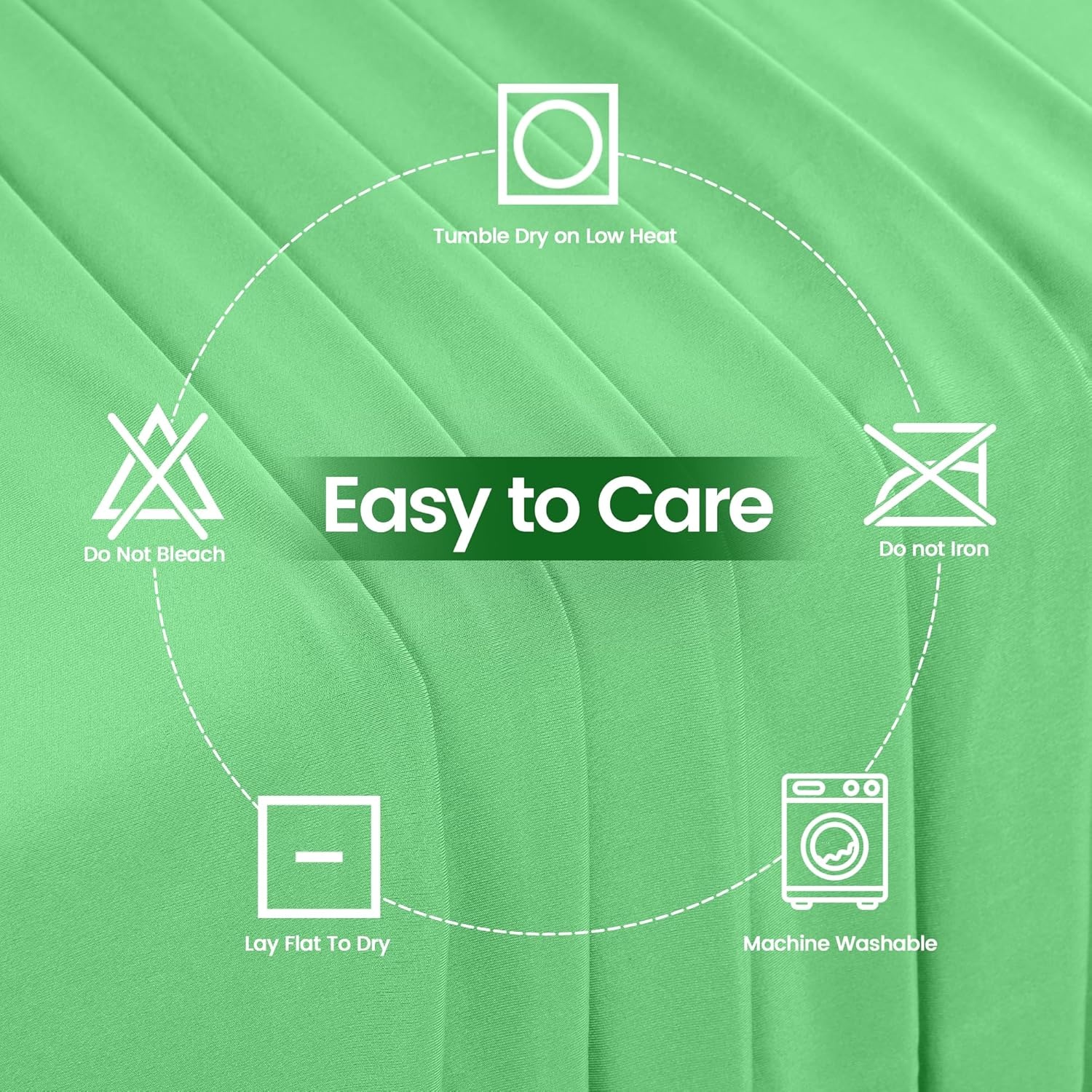 image:imageUtopia Kitchen Spandex Tablecloth 1 Pack 4FT Black Tight Fitted Washable and Wrinkle Resistant Stretch Rectangular Patio Table Cover for Event Wedding Banquet amp Parties 48Lx30Wx30H InchBright Green