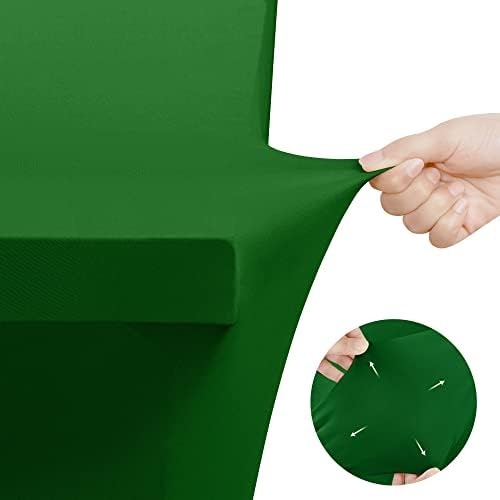 image:imageUtopia Kitchen Spandex Tablecloth 1 Pack 4FT Black Tight Fitted Washable and Wrinkle Resistant Stretch Rectangular Patio Table Cover for Event Wedding Banquet amp Parties 48Lx30Wx30H InchEmerald Green