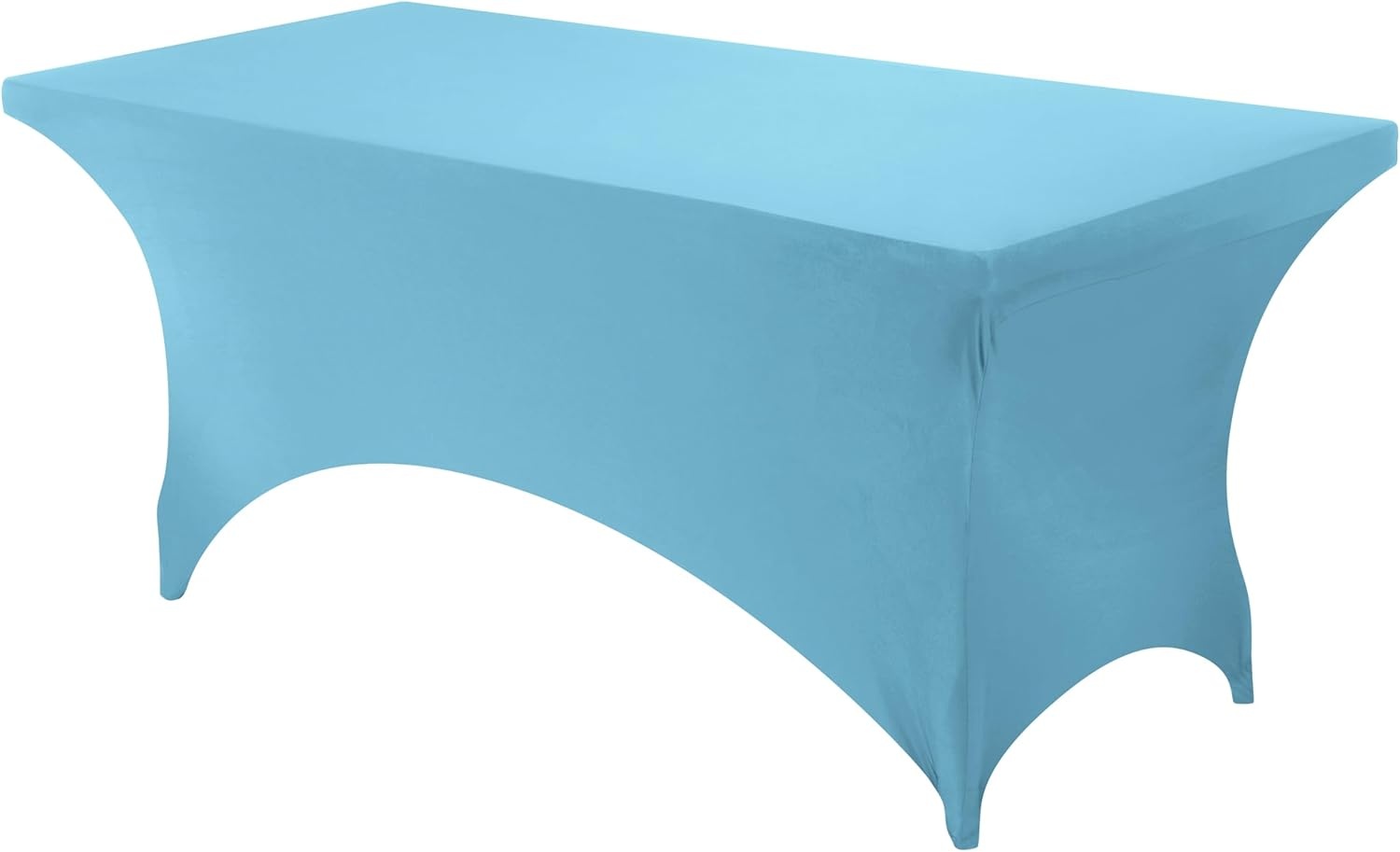 image:imageUtopia Kitchen Spandex Tablecloth 1 Pack 4FT Black Tight Fitted Washable and Wrinkle Resistant Stretch Rectangular Patio Table Cover for Event Wedding Banquet amp Parties 48Lx30Wx30H InchBlue Mist