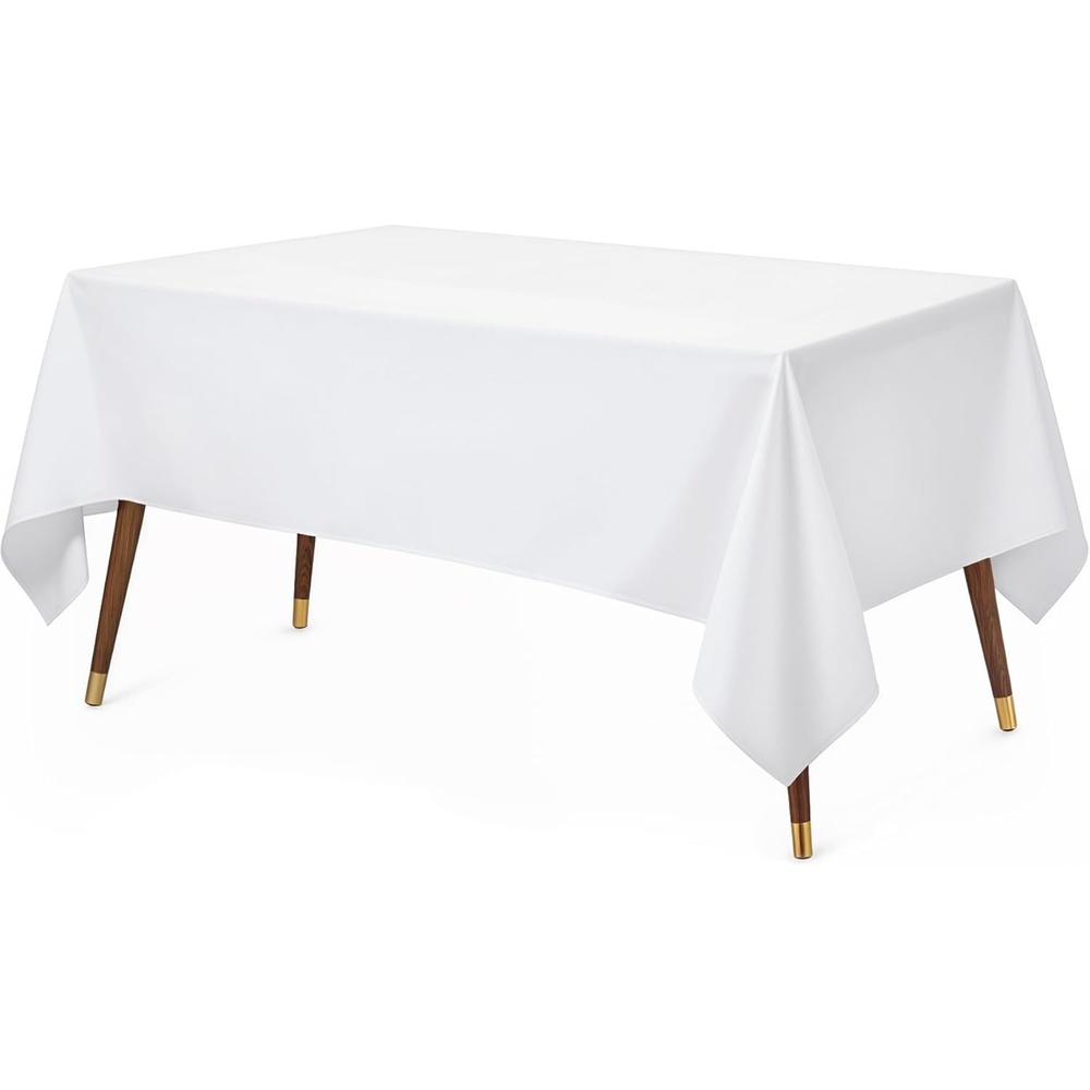 image:imageUtopia Kitchen Rectangle Table Cloth 1 Pack Tablecloth Machine Washable Polyester Table Cover for Dining Buffet Parties Picnics Events Weddings and Restaurants 52x70 Inches BlackWhite